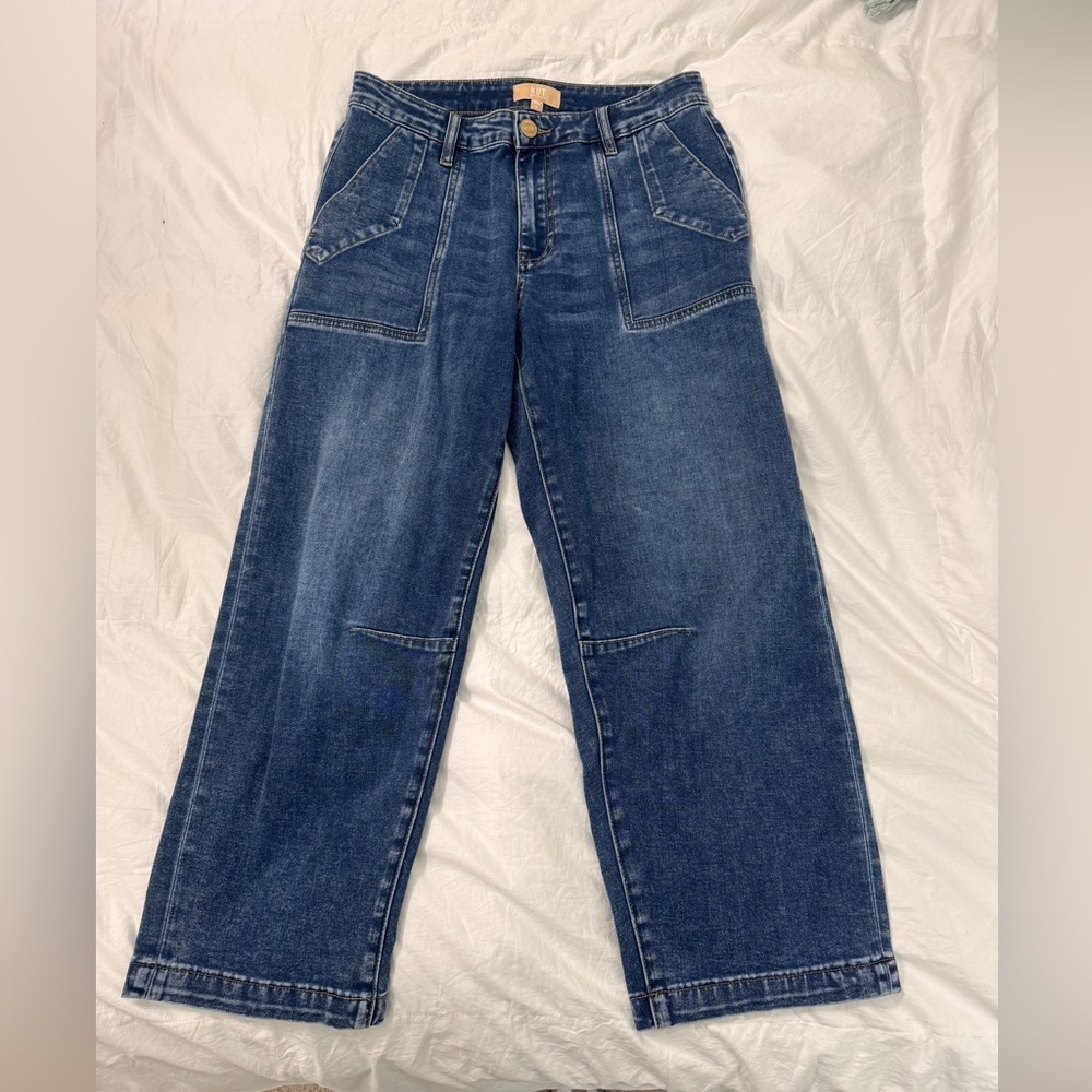 Kut from the Kloth High Rise Ashton Barrel Jeans size 8- like new- med wash